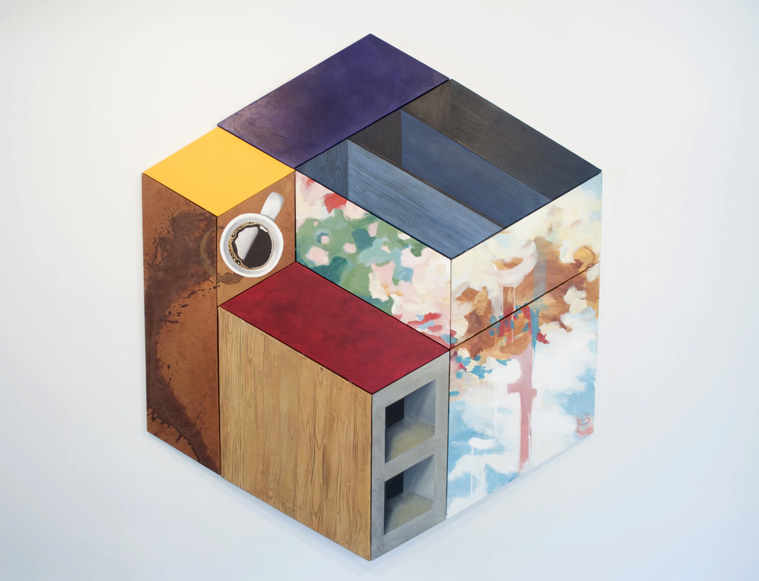 Caféine, 72” x 60”, acrylique sur toile, 2015