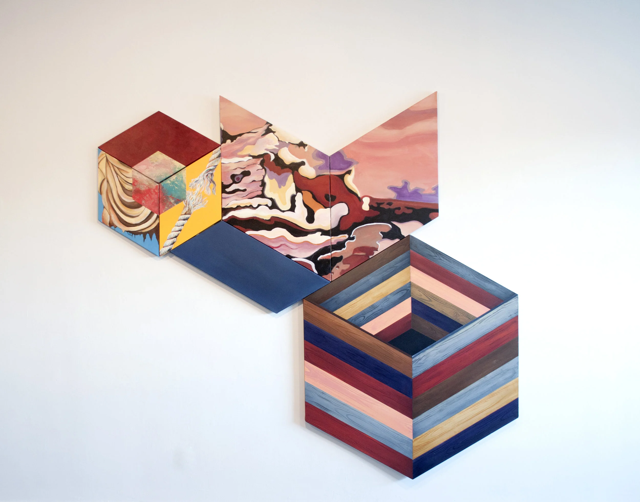 Boxed In, acrylique sur toile, 2015