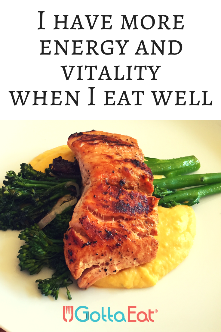 I Have More Energy and Vitality When I Eat Well