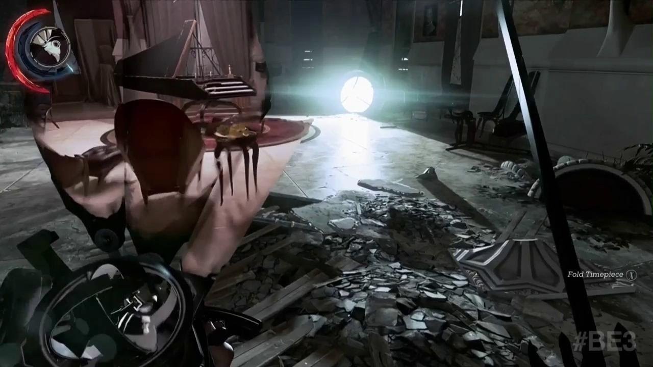 The timepiece in the mansion, in which a small monocle(seen on the left) would show the alternate time