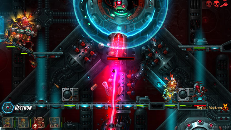 While the final boss's weapon is devastating (I think, I've never been hit by it), the biggest threat of the final boss are the common enemies, because they have a much better chance of damaging you than the final boss.
