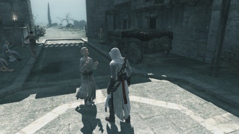 Beggars follow you around for awhile, even if you start running.