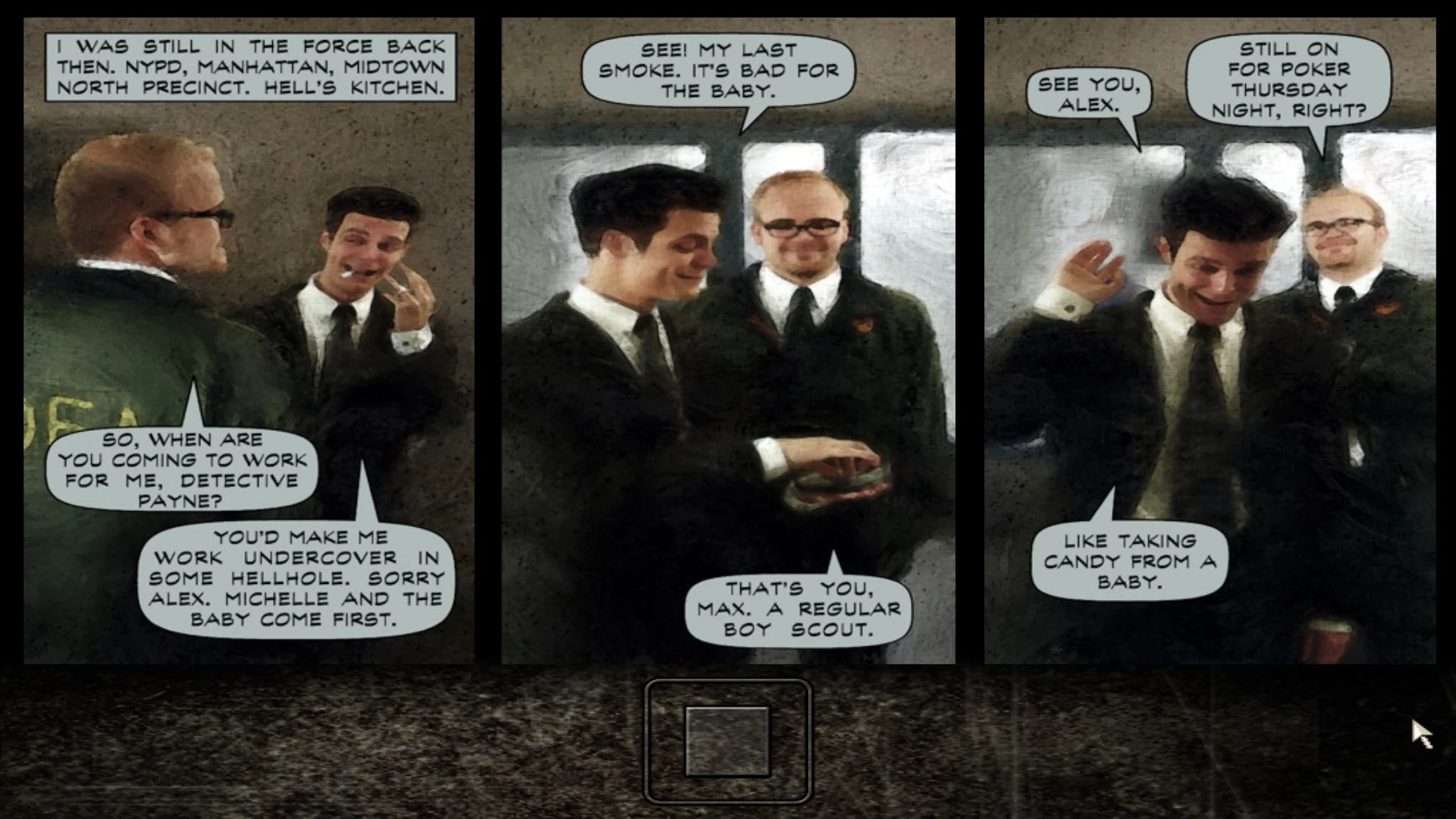 While I’m not a fan of the art, I still enjoyed how the story was presented.