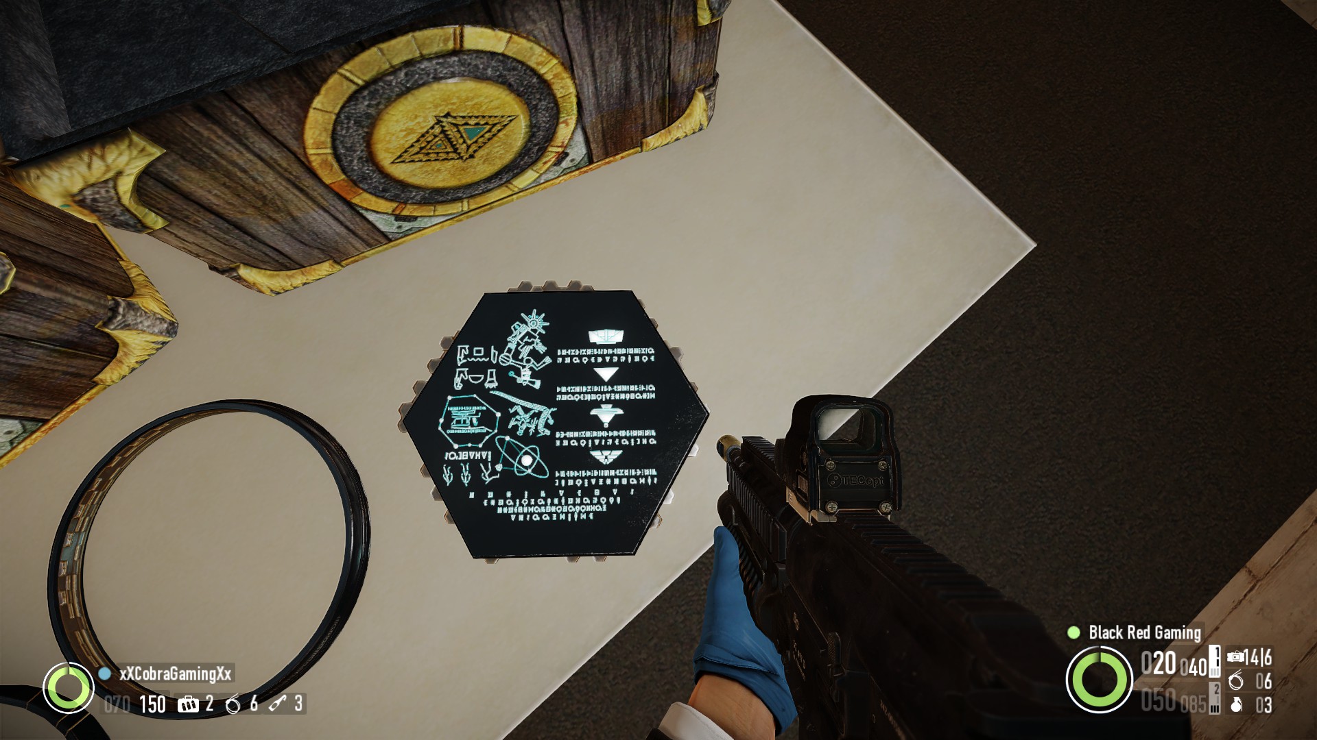 When we picked up this tablet, another friend and I went to work trying to decode it.