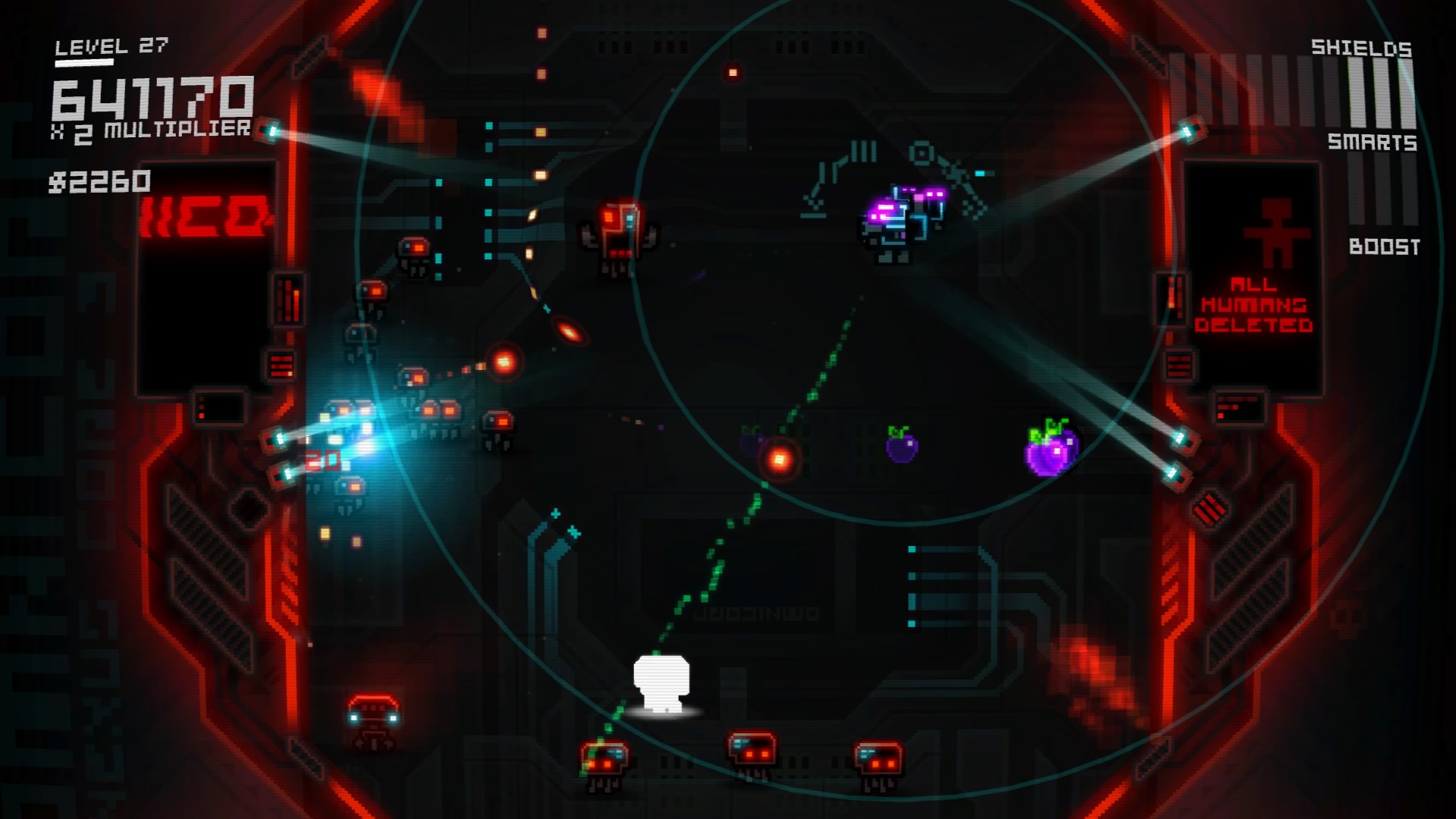 As the later stages started to roll around, the screen became more cluttered.