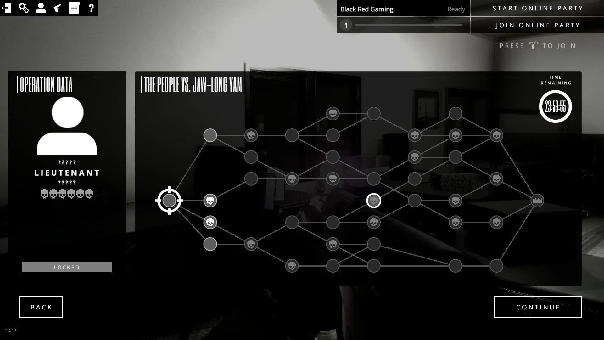 The case mode (as shown above) is a web of levels to complete. The main goal is to follow a strand to the end.