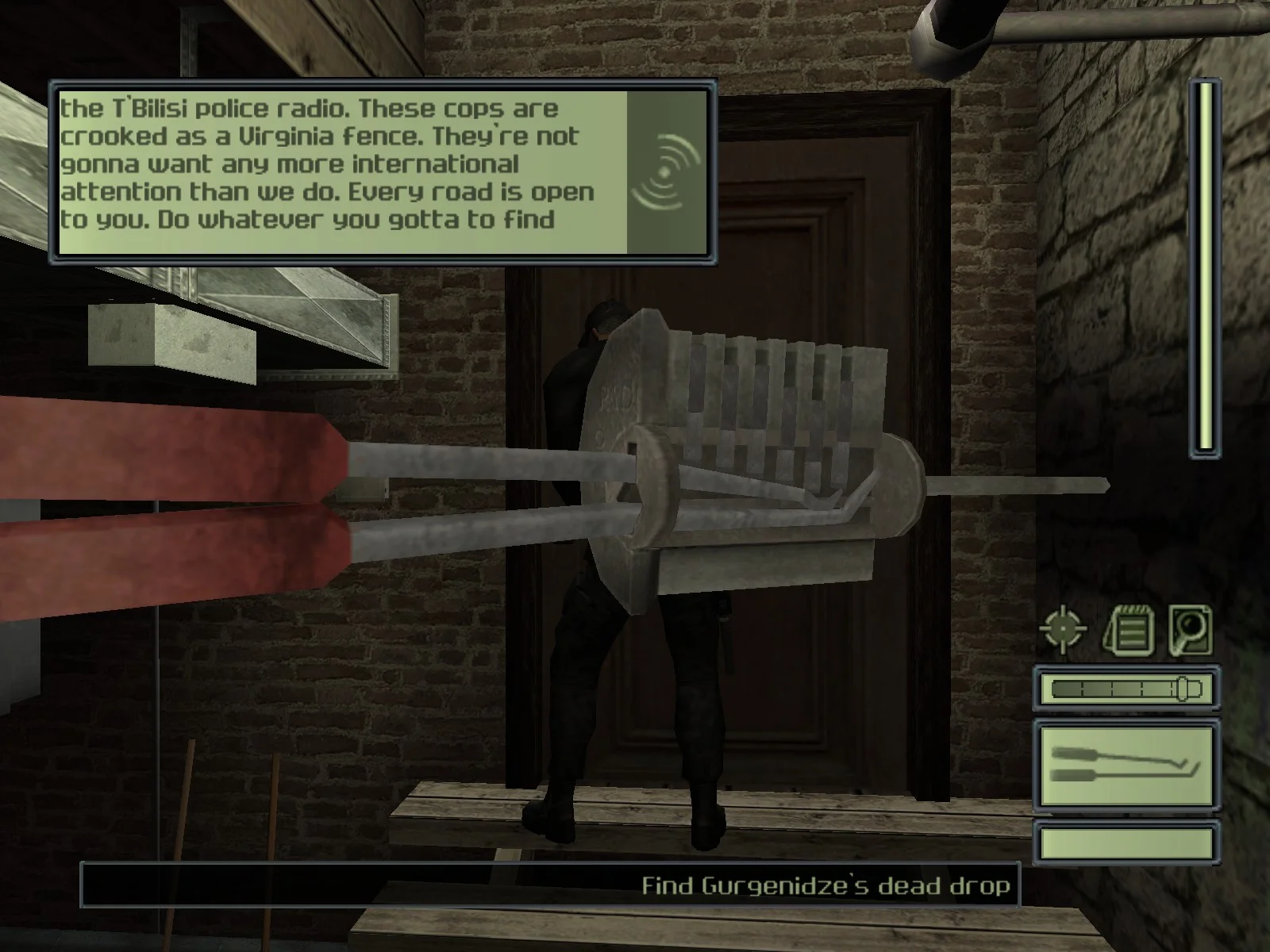 Lockpicking in this game is mainly about taking up time so that a guard might spot you, but every time I hit a locked door, I never had a guard to worry about.