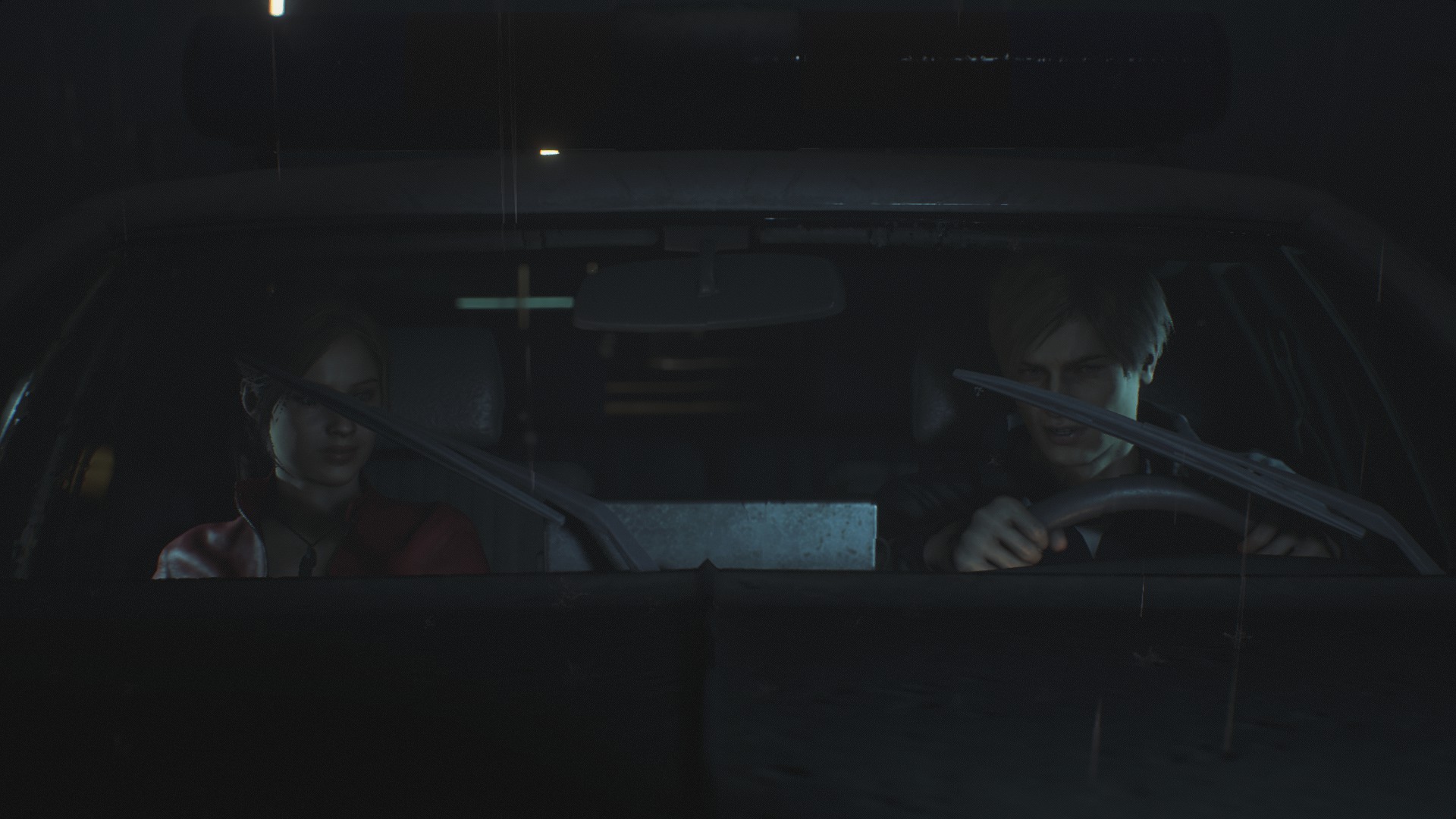 Leon and Claire after the prologue.