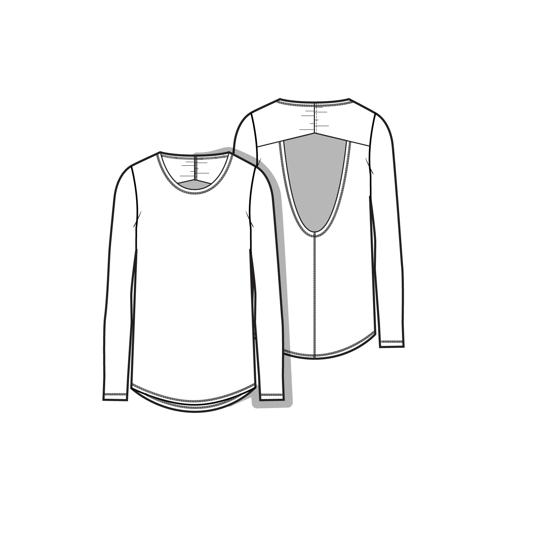 PROTO458 LONG SLEEVE OPEN GATHERED BACK.jpg