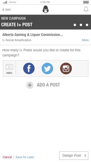 Step 3 is creating the post that will appear on the I+ site where influencers go to sign up for campaigns.