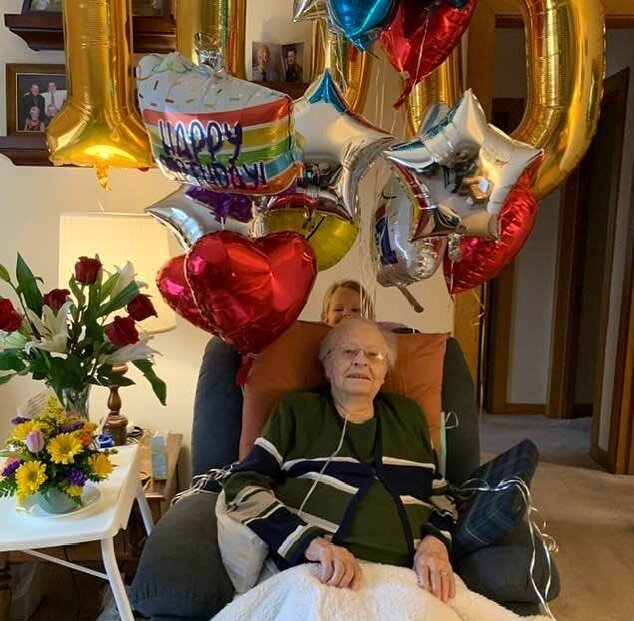 My beautiful Grandma turns 100 today!!! Wow!!! Love you so very much Grandma!!! Thanks for showing me how to be strong and brave throughout life&rsquo;s ups and downs!!! A century of life is truly a blessing and so thankful for you!!! ❤️🎉🥳🥳

&ldqu