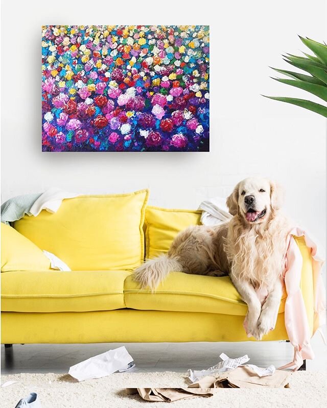 &ldquo;Blooms&rdquo; 💥25% off til the end of the week! 💥
&bull;
Original oil painting reduced to just &pound;275 this week👍🏽 this is an original, one of a kind, luxury piece!!!
&bull;
Become a part of the Original Collectors Club with 100s of peo