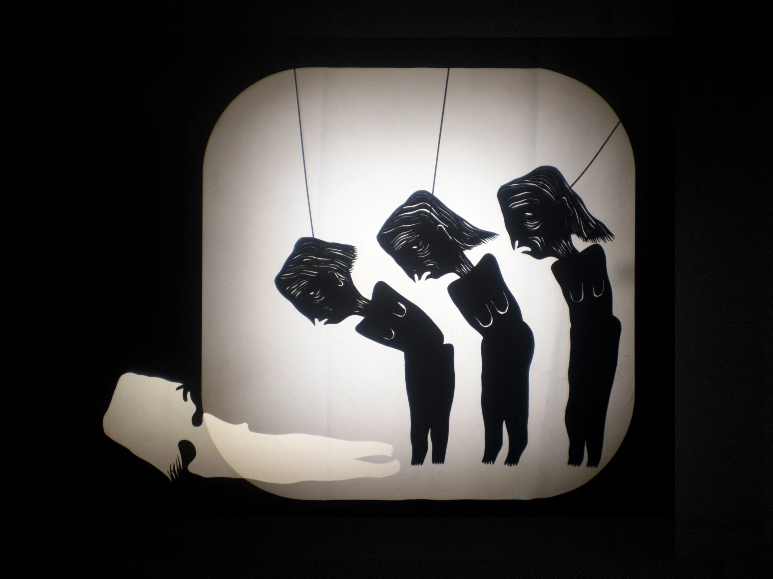   The Middle Tell  (detail) ,  shadow puppet performance, 00:25:00, 2018   