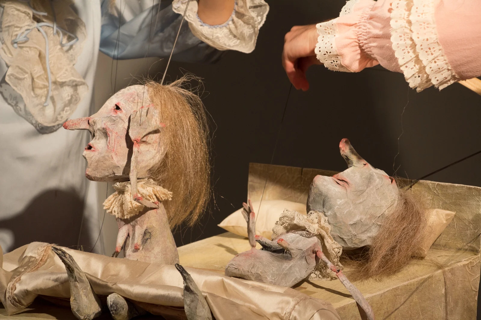   Dowagers (detail) , puppet-figure performance, 01:30:00, 2016-17   