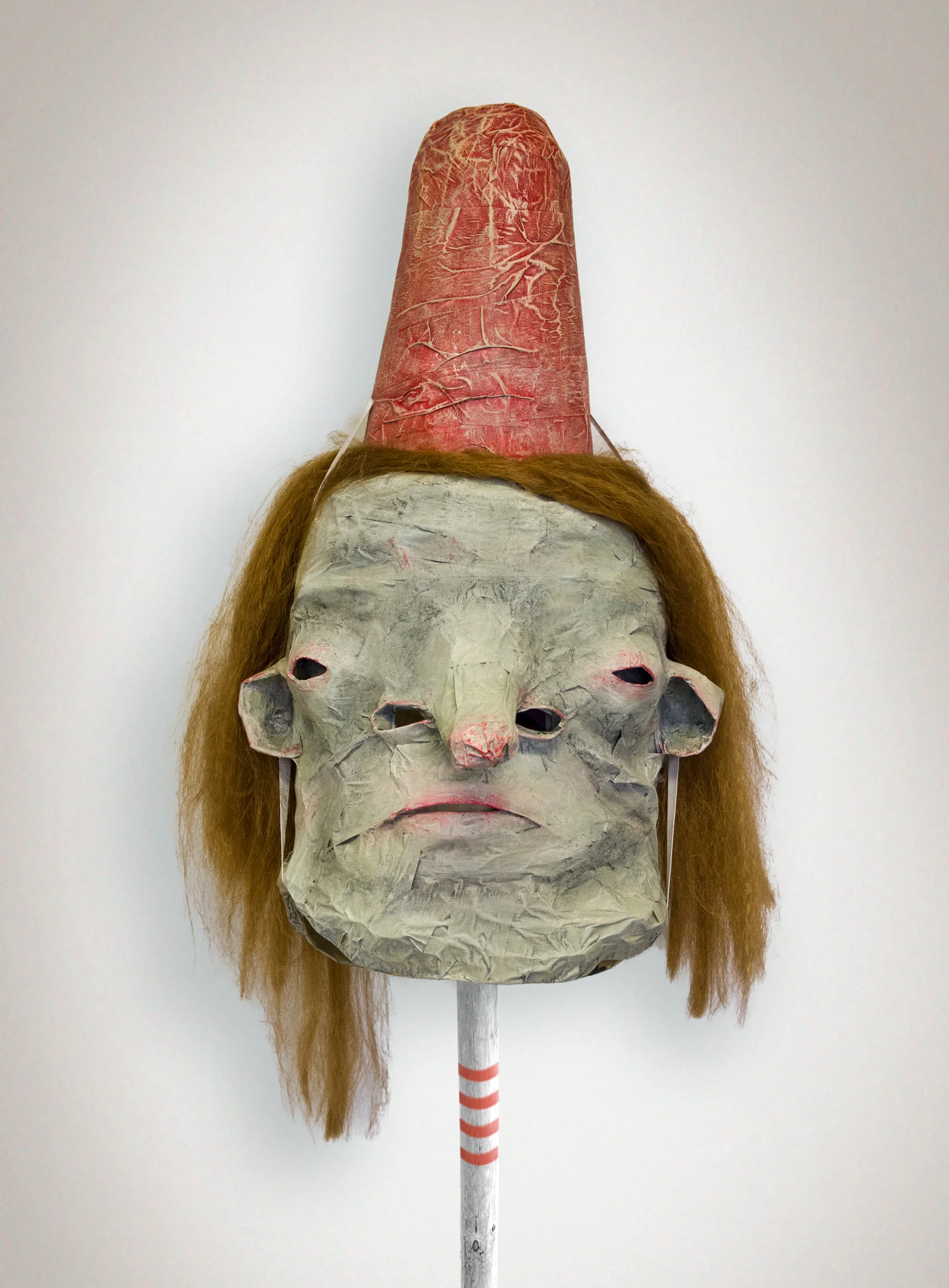   Dunderhead No. 1 , masking tape, wire, acrylic, 2 x 1 x 1’, 2015   