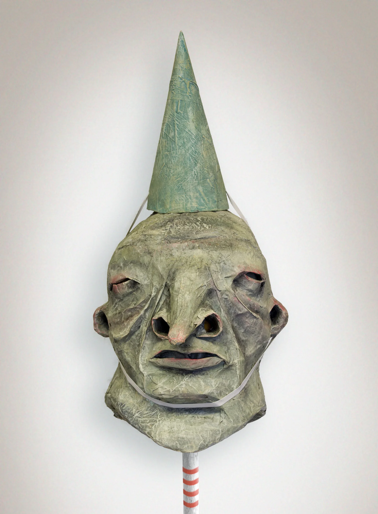   Dunderhead No. 2 , masking tape, wire, acrylic, 2 x 1 x 1’, 2015   