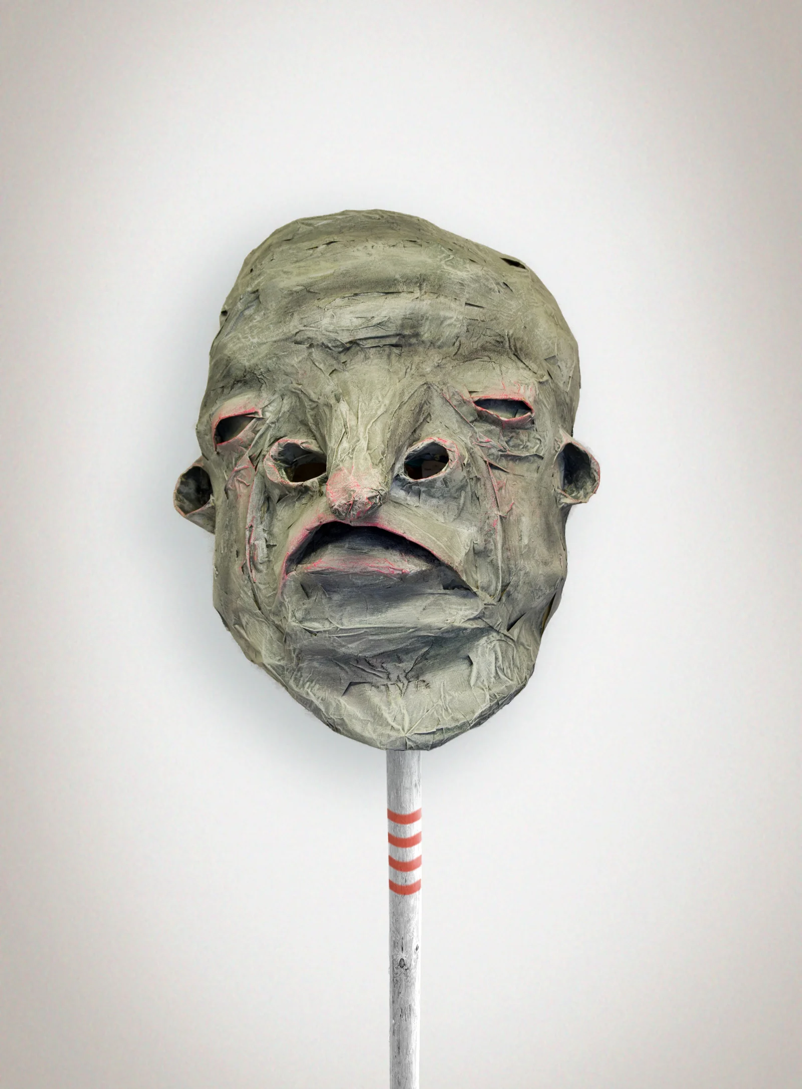   Dunderhead No. 4 , masking tape, wire, acrylic, 2 x 1 x 1’, 2015   