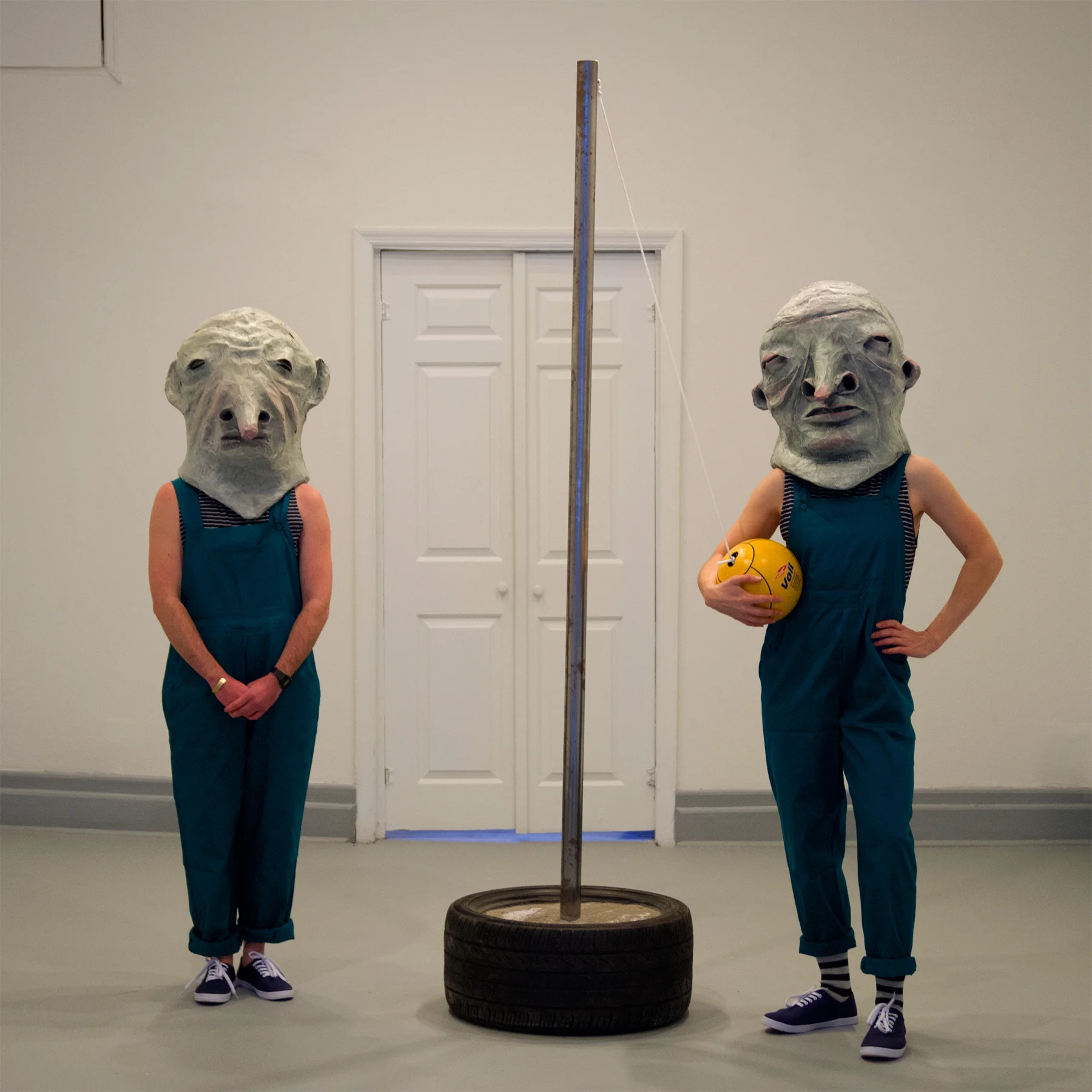   Bad Mitten  (detail), collaborative performance with MaryAnne Carey, Knoxville, TN, 2016   