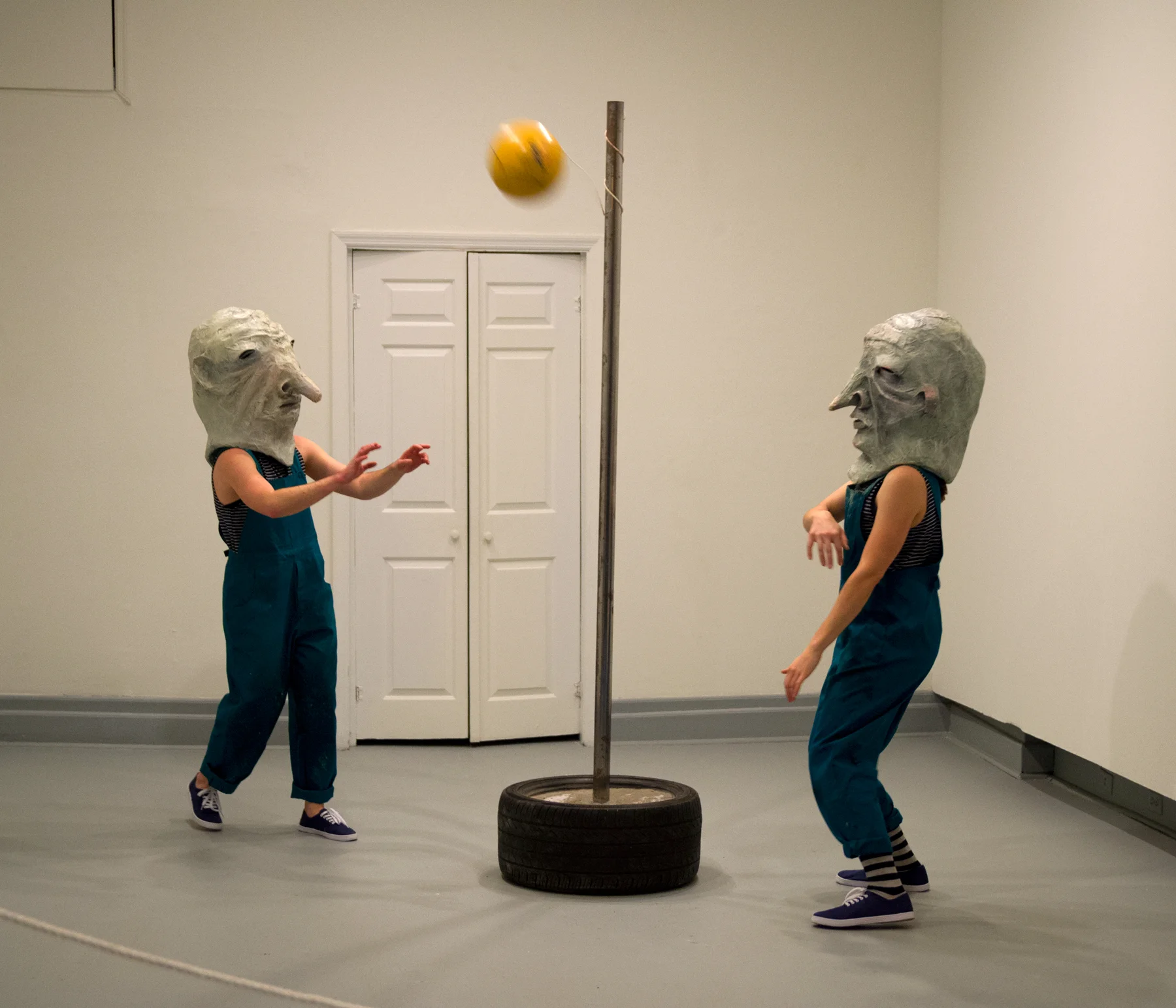   Bad Mitten  (detail), collaborative performance with MaryAnne Carey, Knoxville, TN, 2016   