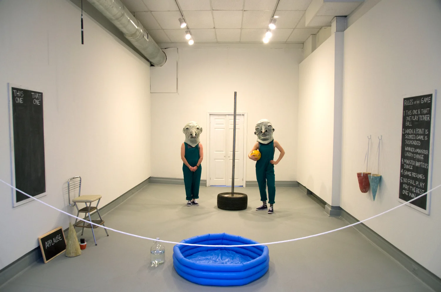   Bad Mitten  (detail), collaborative performance with MaryAnne Carey, Knoxville, TN, 2016   