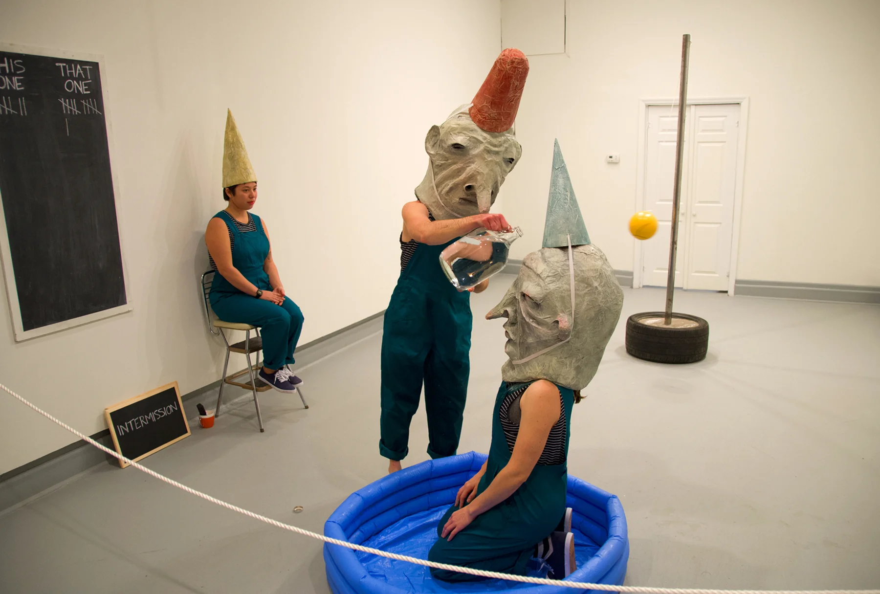   Bad Mitten  (detail), collaborative performance with MaryAnne Carey, Knoxville, TN, 2016   