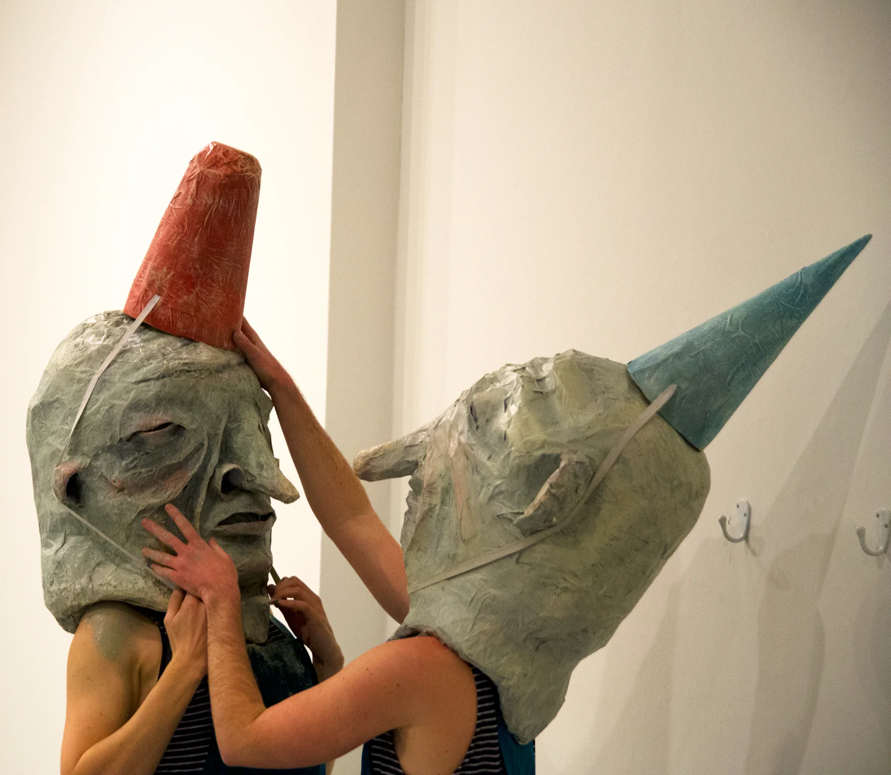   Bad Mitten  (detail), collaborative performance with MaryAnne Carey, Knoxville, TN, 2016     