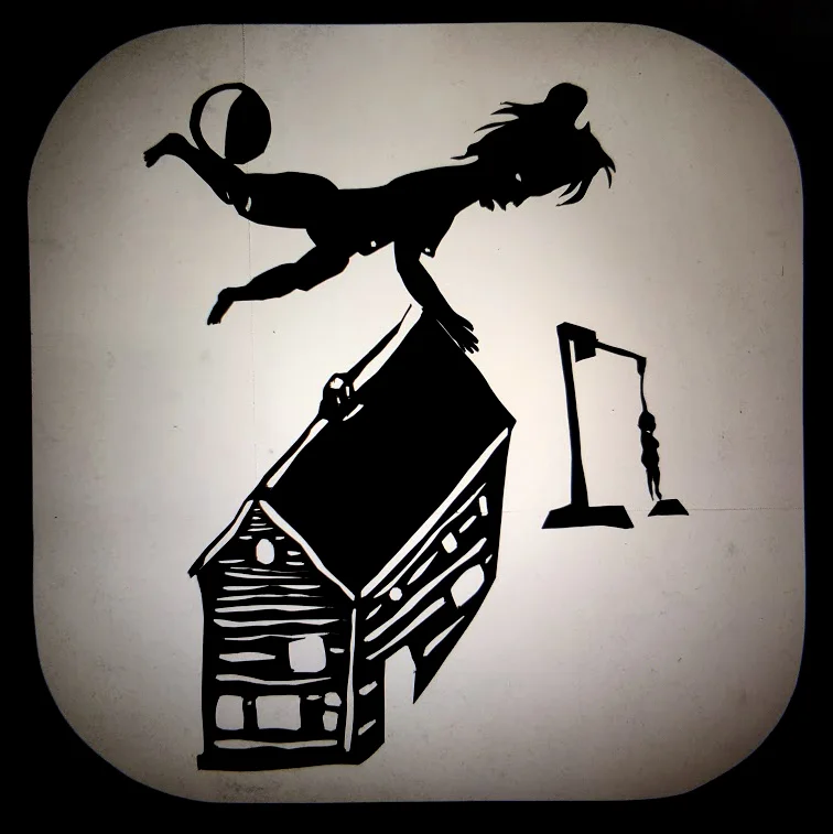   HÄXAN  (detail), collaborative shadow puppet performance with Grant Barbour, 00:20:00, 2017   