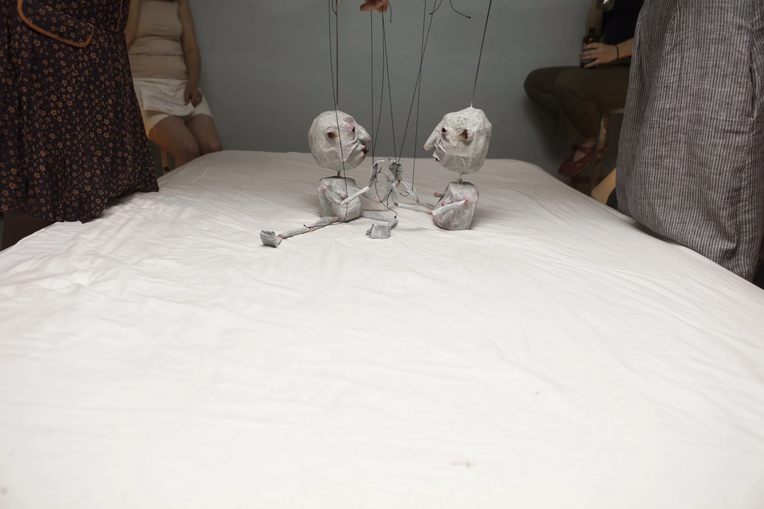   Avulsion Afloat: Your Caretaker Will Do What Is Best For You  (detail), puppet-figure performance with Rachel Schenberg, 00:06:00, 2018   