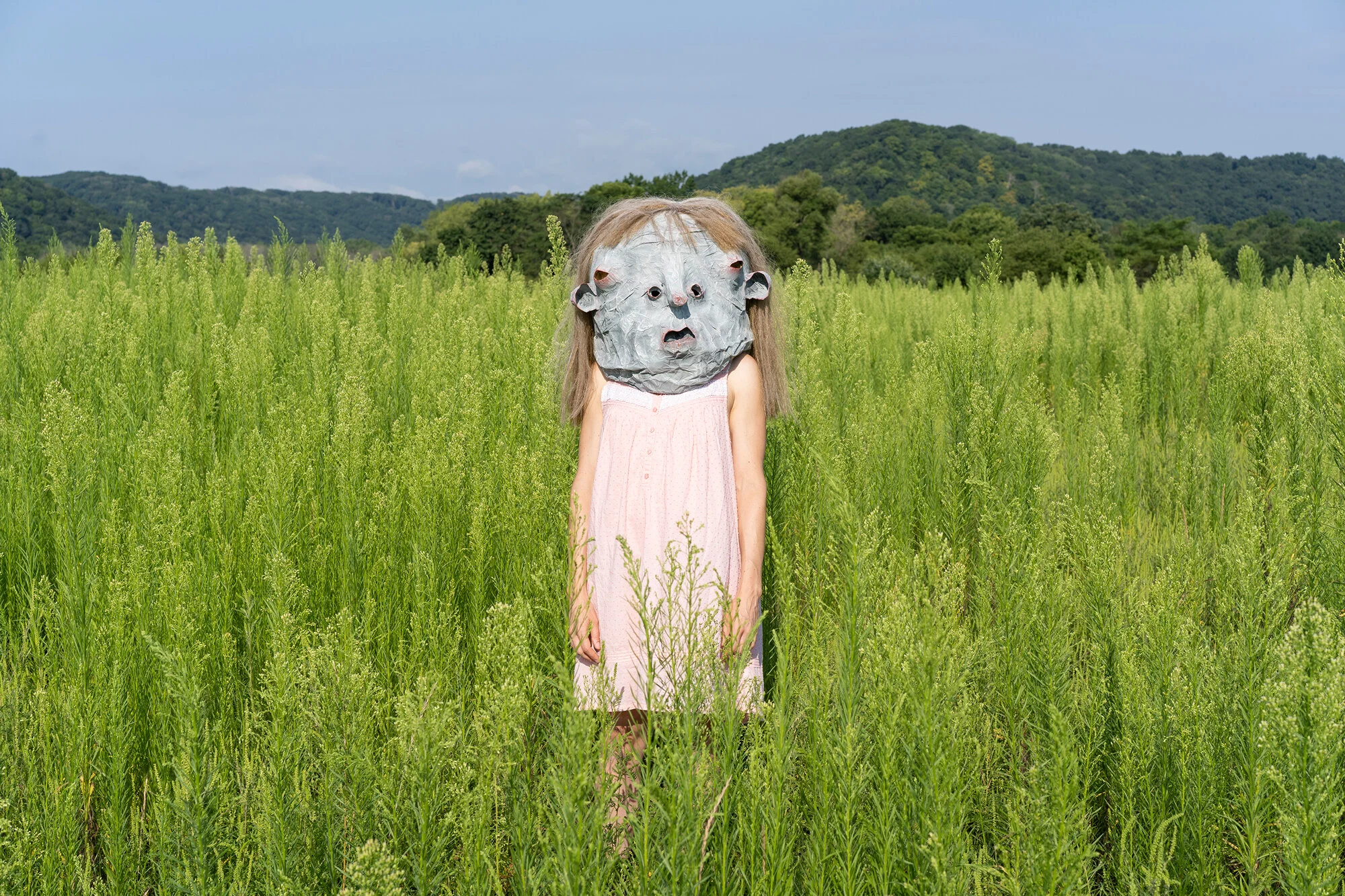   FRENND WINNUR (ACRE) , still image from ongoing performance and video series, dimensions variable, 2019   Photographed on land originally inhabited by the Sioux, Ioway, Sauk and Ho-Chunk Nations. Photography by Levi Shand.     