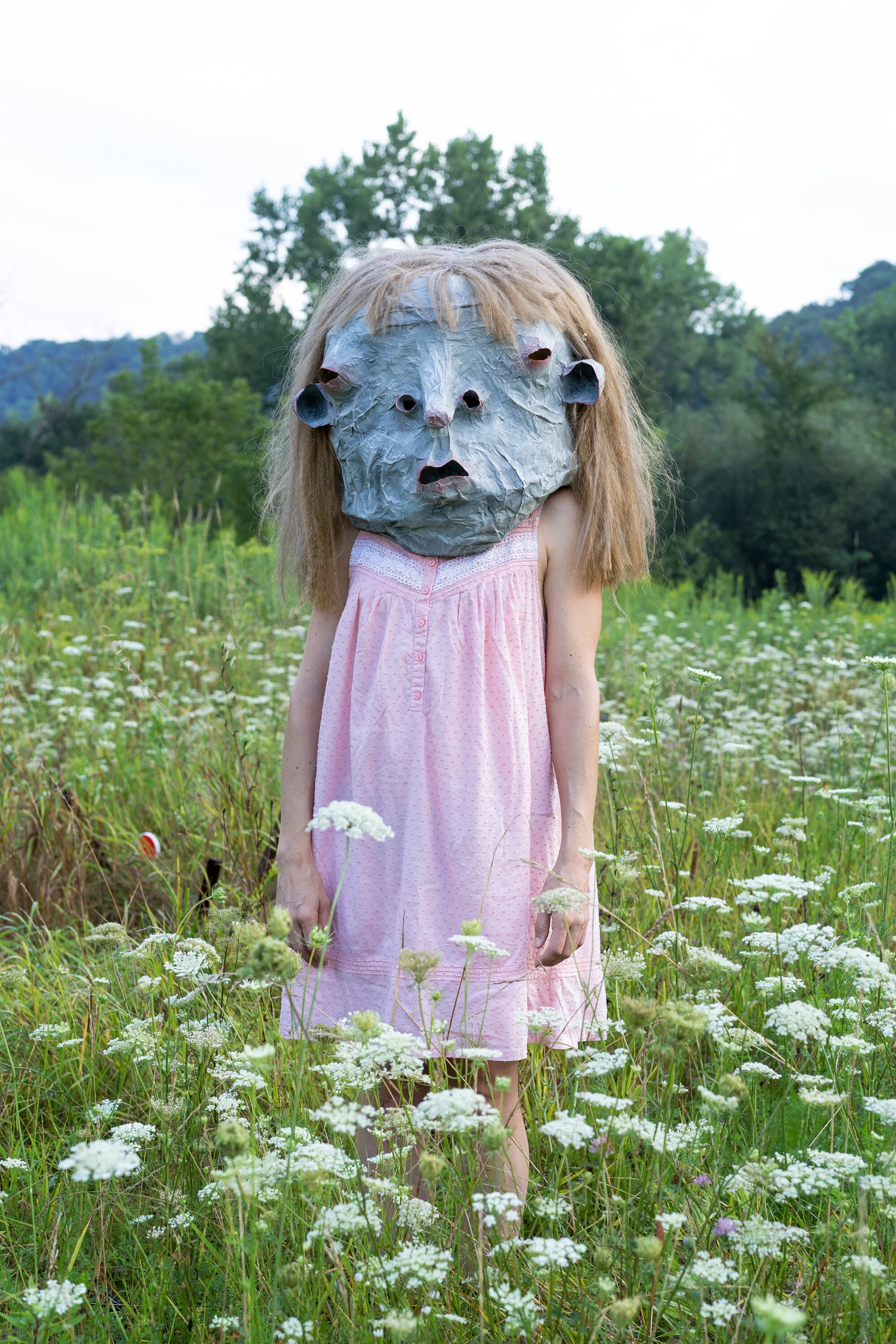   FRENND WINNUR  (ACRE), still image from ongoing performance and video series, dimensions variable, 2019   Photographed on land originally inhabited by the Sioux, Ioway, Sauk and Ho-Chunk Nations. Photography by Levi Shand.       