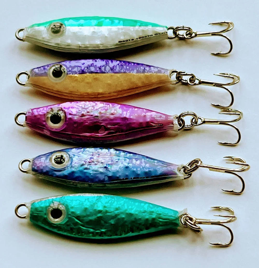1 oz Shad Micro Jig  MDR Tackle Glow Vertical Fishing Jigs