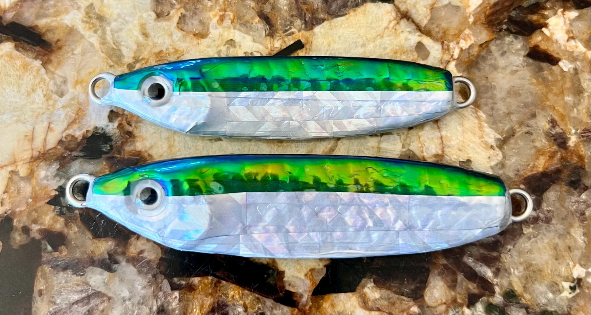 Alewife Vertical Jigs-Glow  MDR Tackle Glow Vertical Fishing Jigs