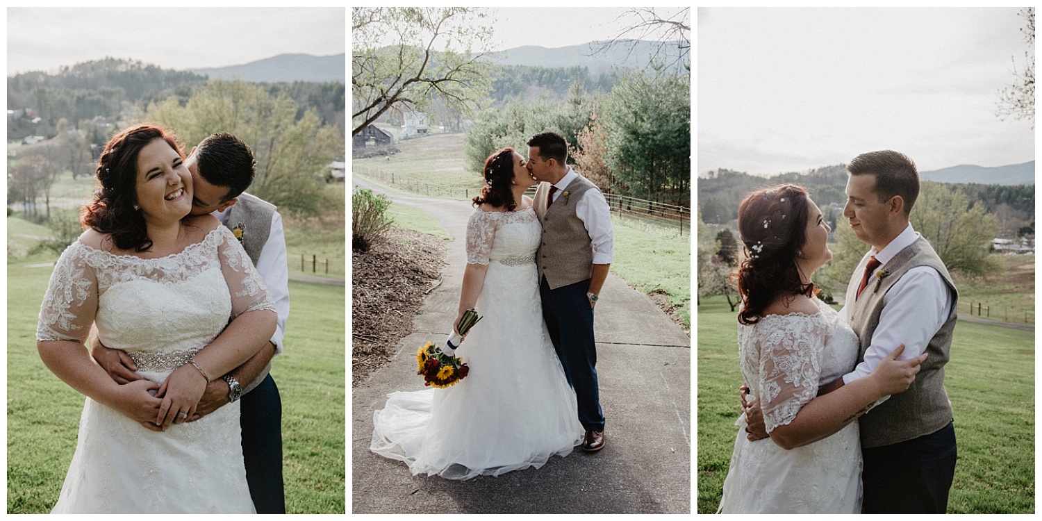 Abigail + Nathan's intimate wedding in Mountain City, Tennessee | adventure wedding portraits in Mountain City | destination wedding photographer | tennessee wedding photographer