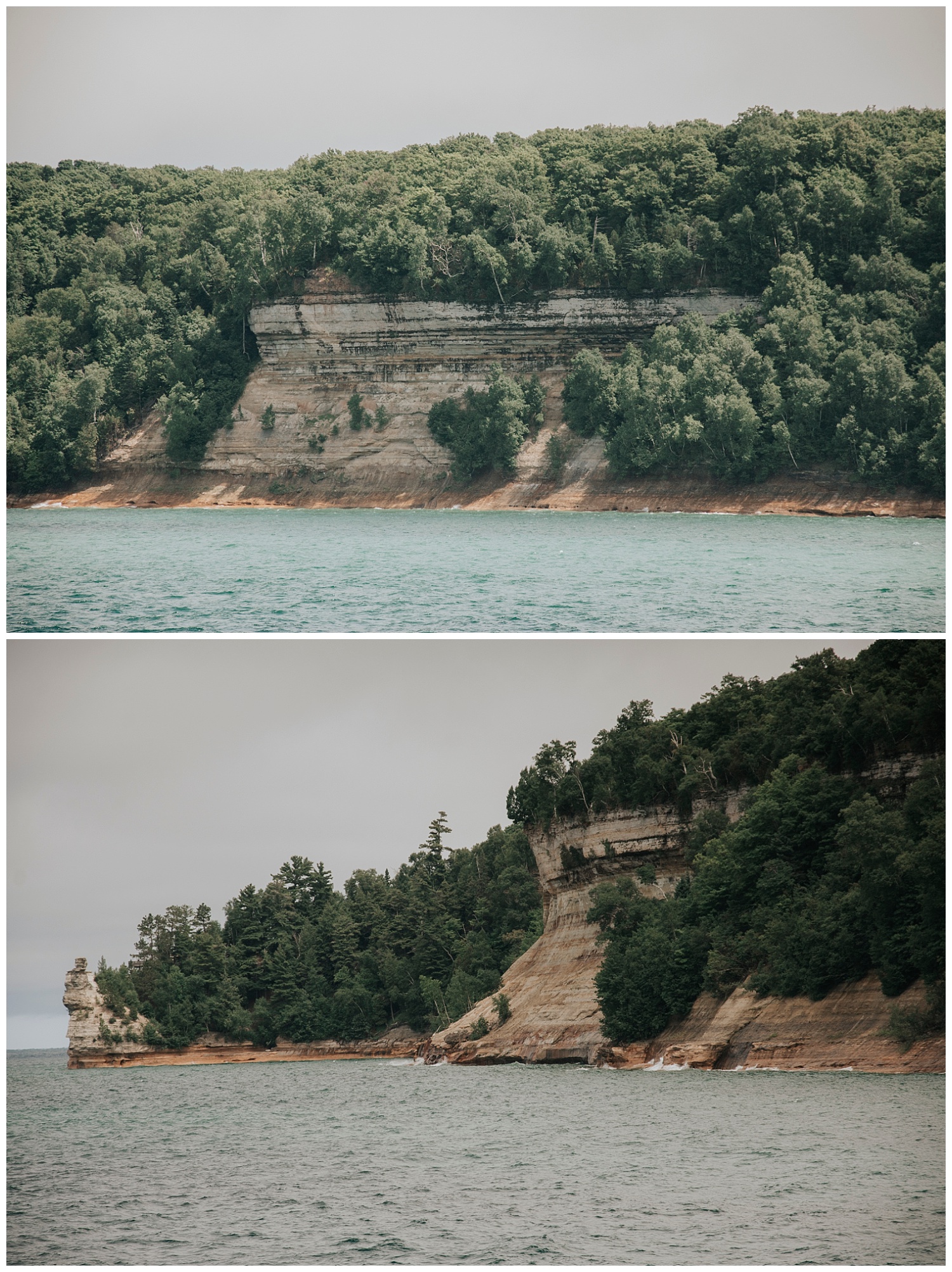 Boating near Munising, Michigan| Pictured Rocks National Lakeshore| Elopement Inspiration| Wild Onyx Photography
