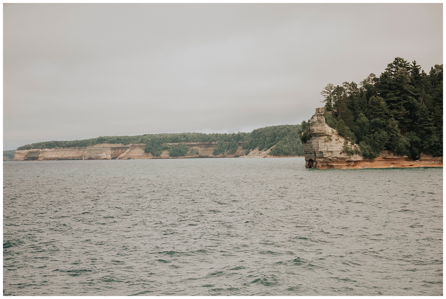  Boating near Munising, Michigan| Pictured Rocks National Lakeshore| Elopement Inspiration| Wild Onyx Photography 