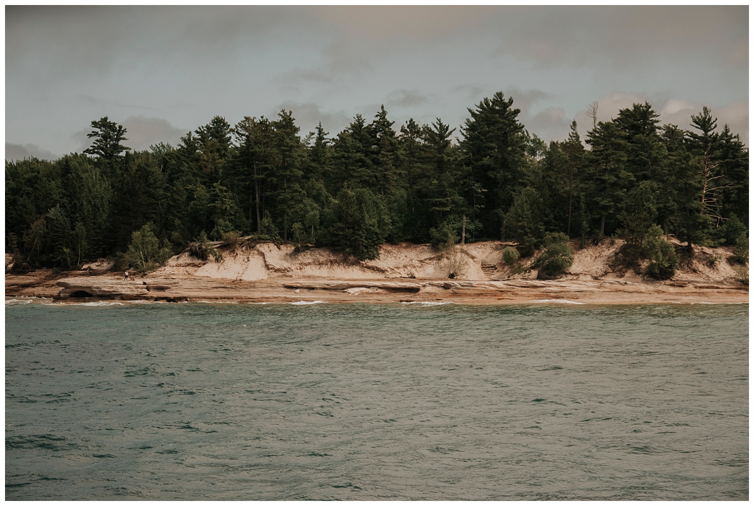  Boating near Munising, Michigan| Pictured Rocks National Lakeshore| Elopement Inspiration| Wild Onyx Photography 