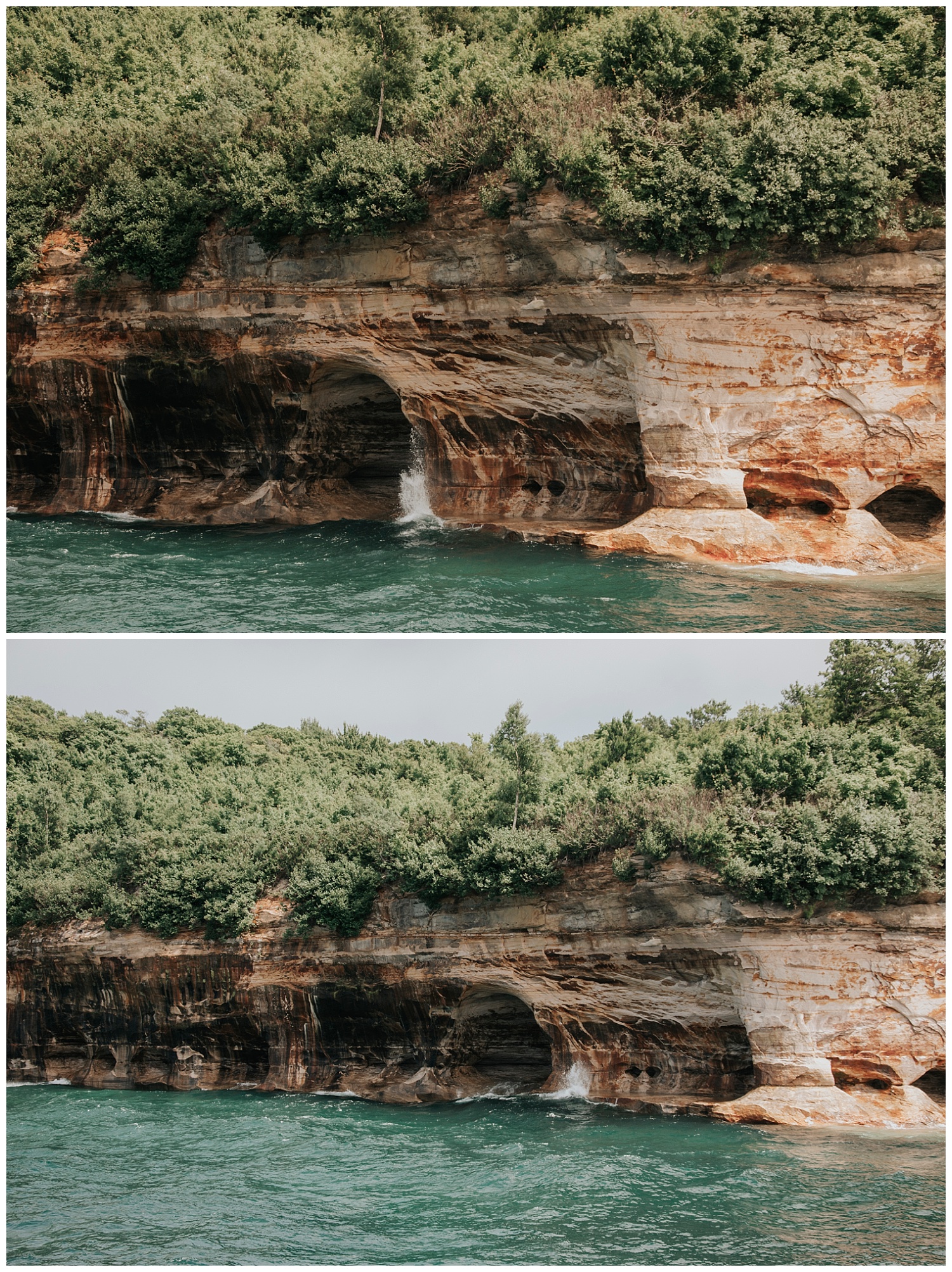 Boating near Munising, Michigan| Pictured Rocks National Lakeshore| Elopement Inspiration| Wild Onyx Photography