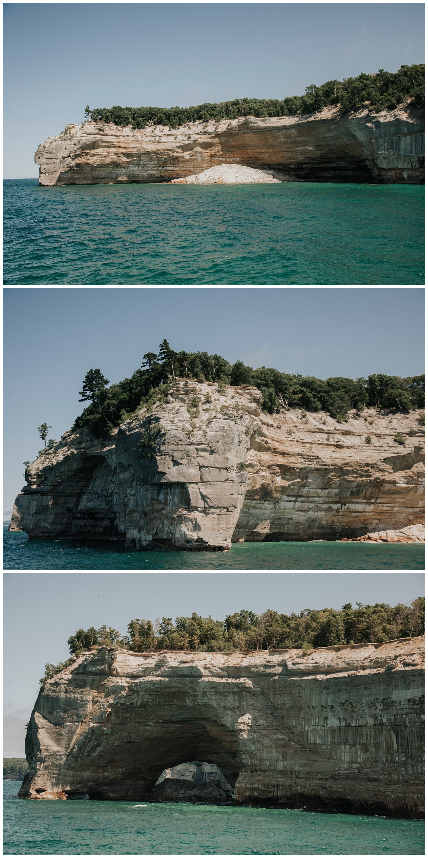  Boating near Munising, Michigan| Pictured Rocks National Lakeshore| Elopement Inspiration| Wild Onyx Photography 