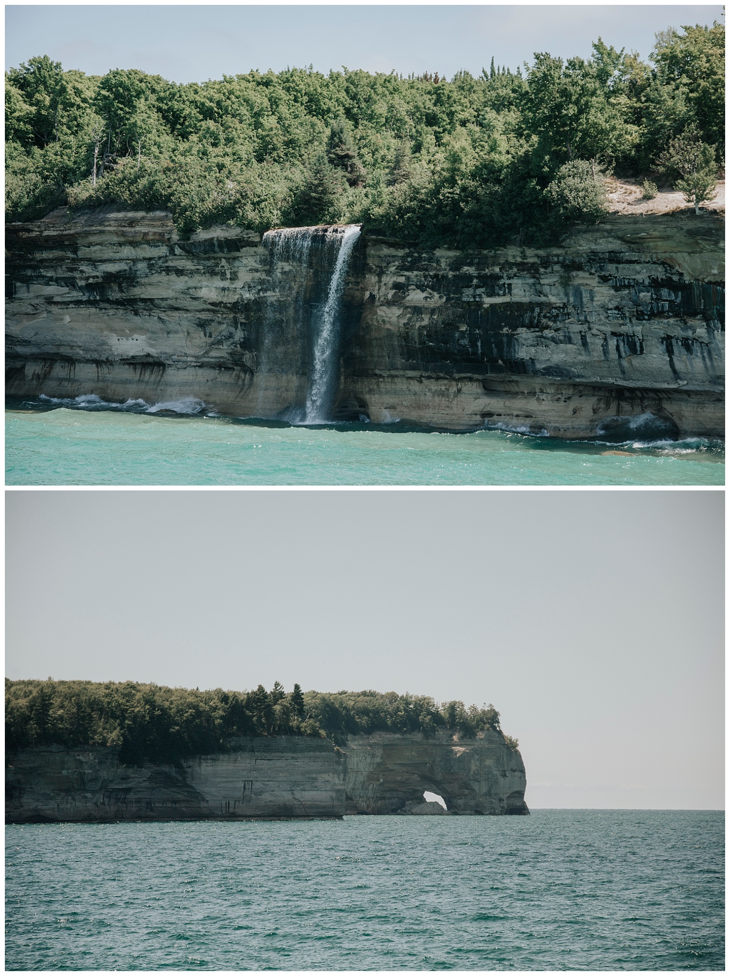  Boating near Munising, Michigan| Pictured Rocks National Lakeshore| Elopement Inspiration| Wild Onyx Photography 