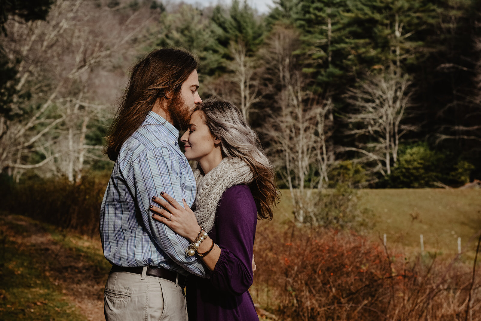  adventurous mountain engagement session in Blowing Rock, North Carolina 