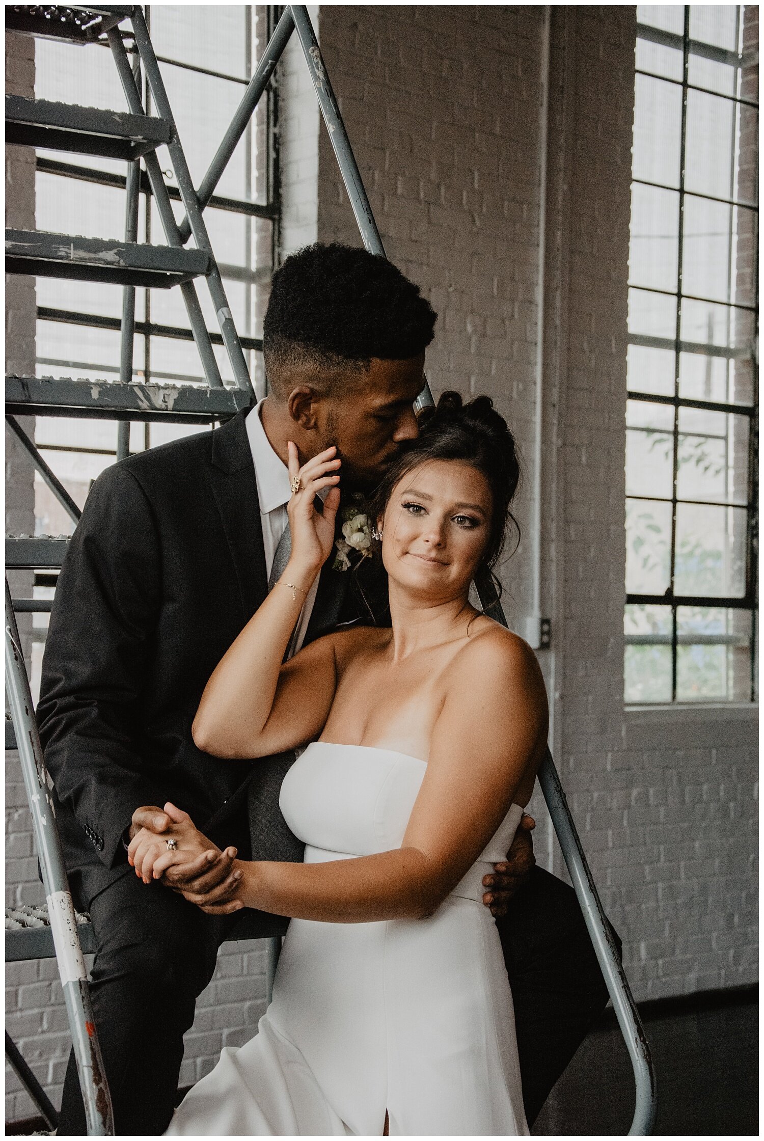 bride and groom at Atlanta wedding