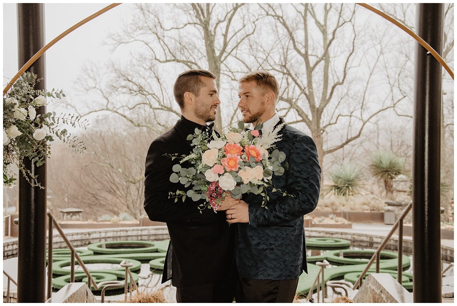 Atlanta Botanical Gardens Same Sex Elopement