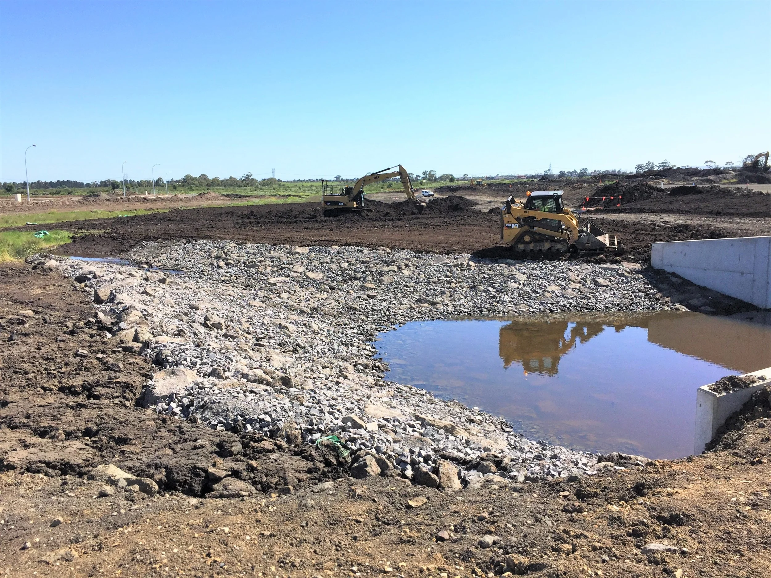 Wetlands, Retarding Basins & Streamworks — Max Bright and Sons