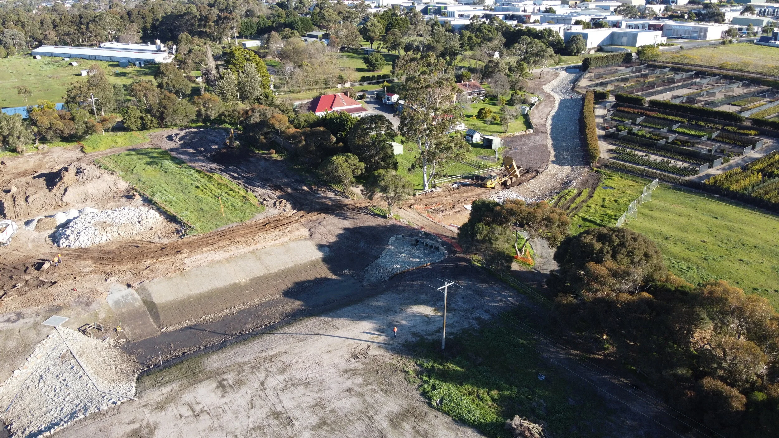 Wetlands, Retarding Basins & Streamworks — Max Bright and Sons