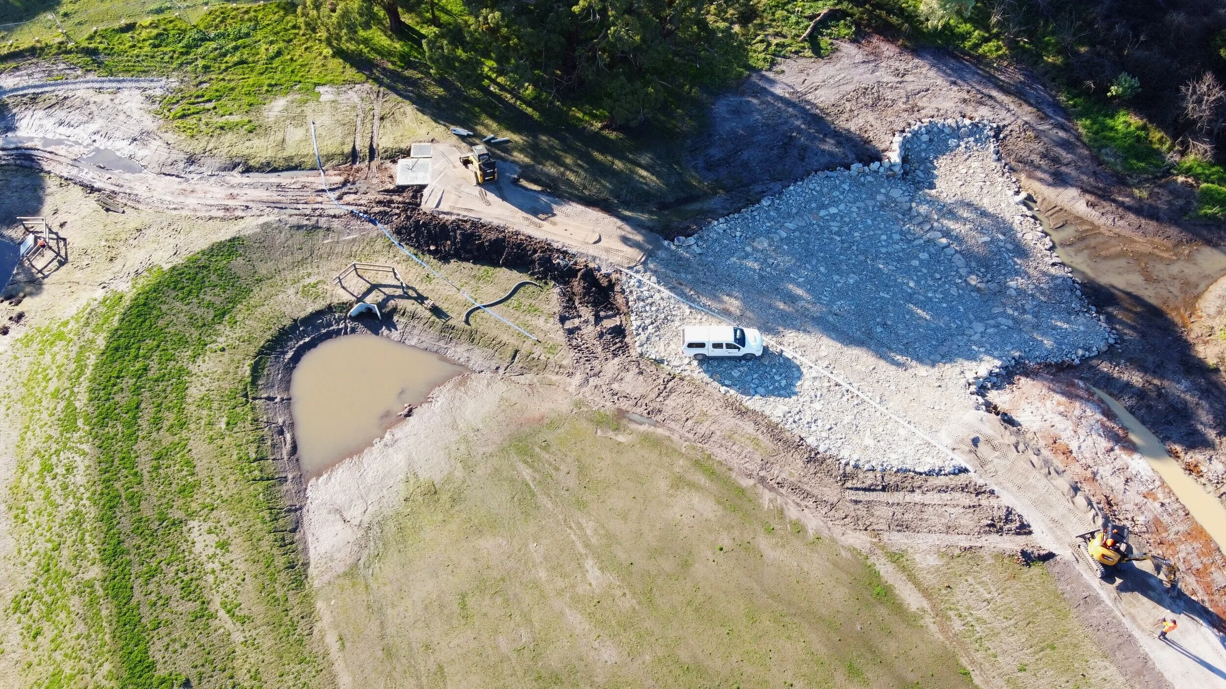 Wetlands, Retarding Basins & Streamworks — Max Bright and Sons