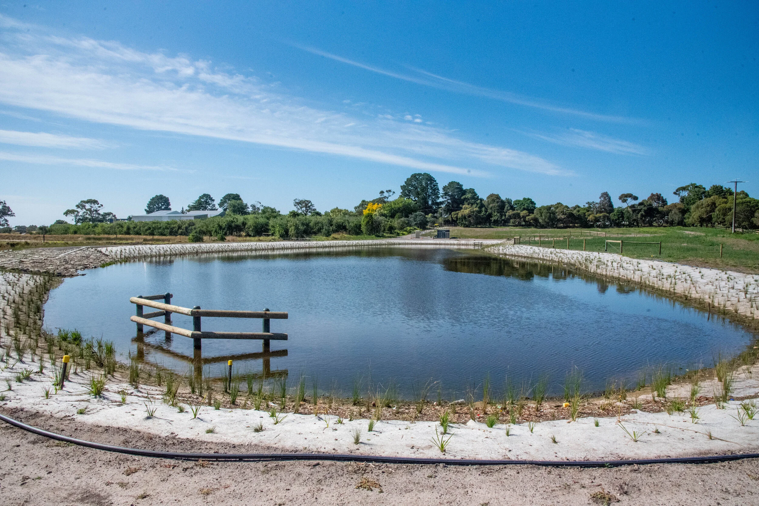 Wetlands, Retarding Basins & Streamworks — Max Bright and Sons
