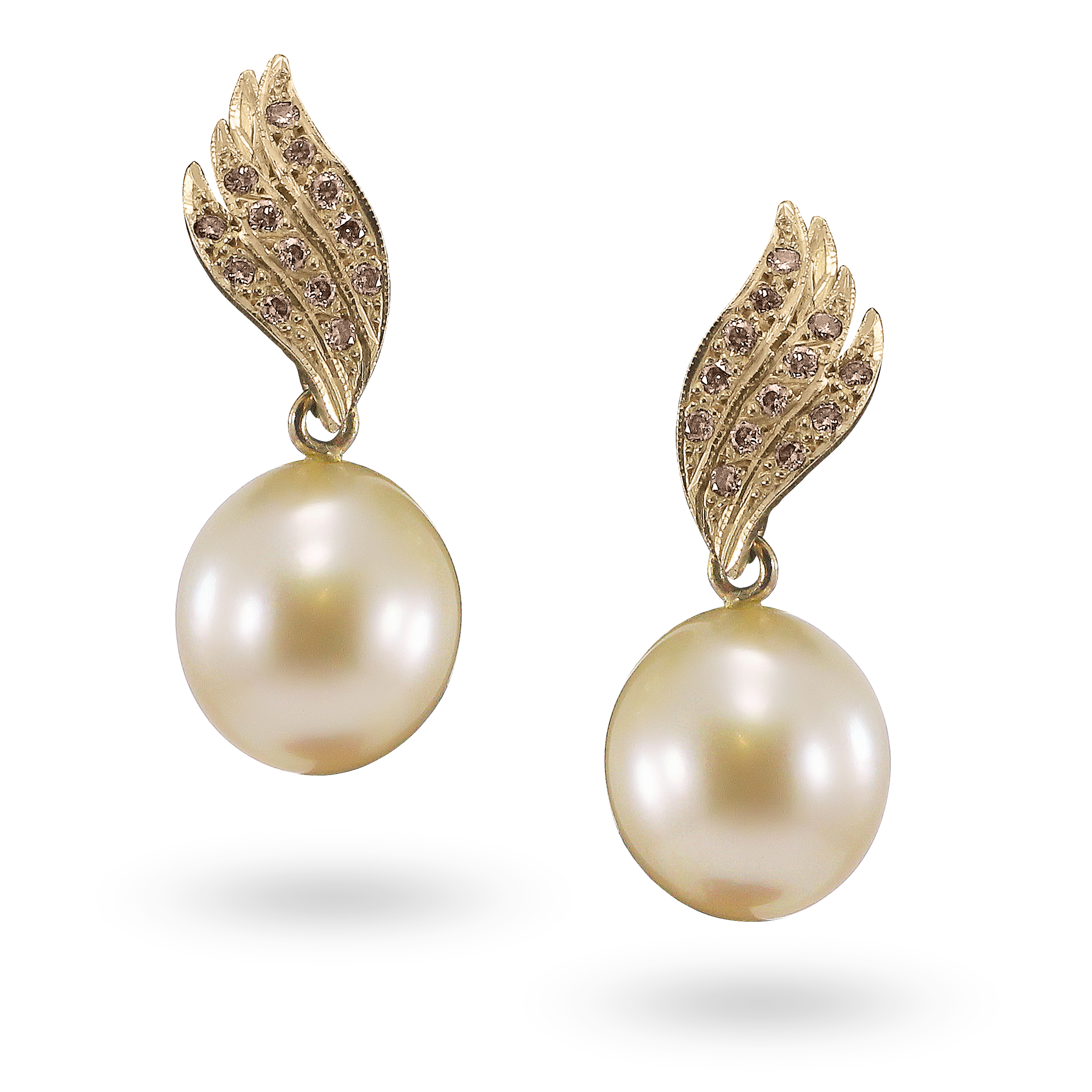 Broome Pearl & Champagne Diamond Earrings.jpg