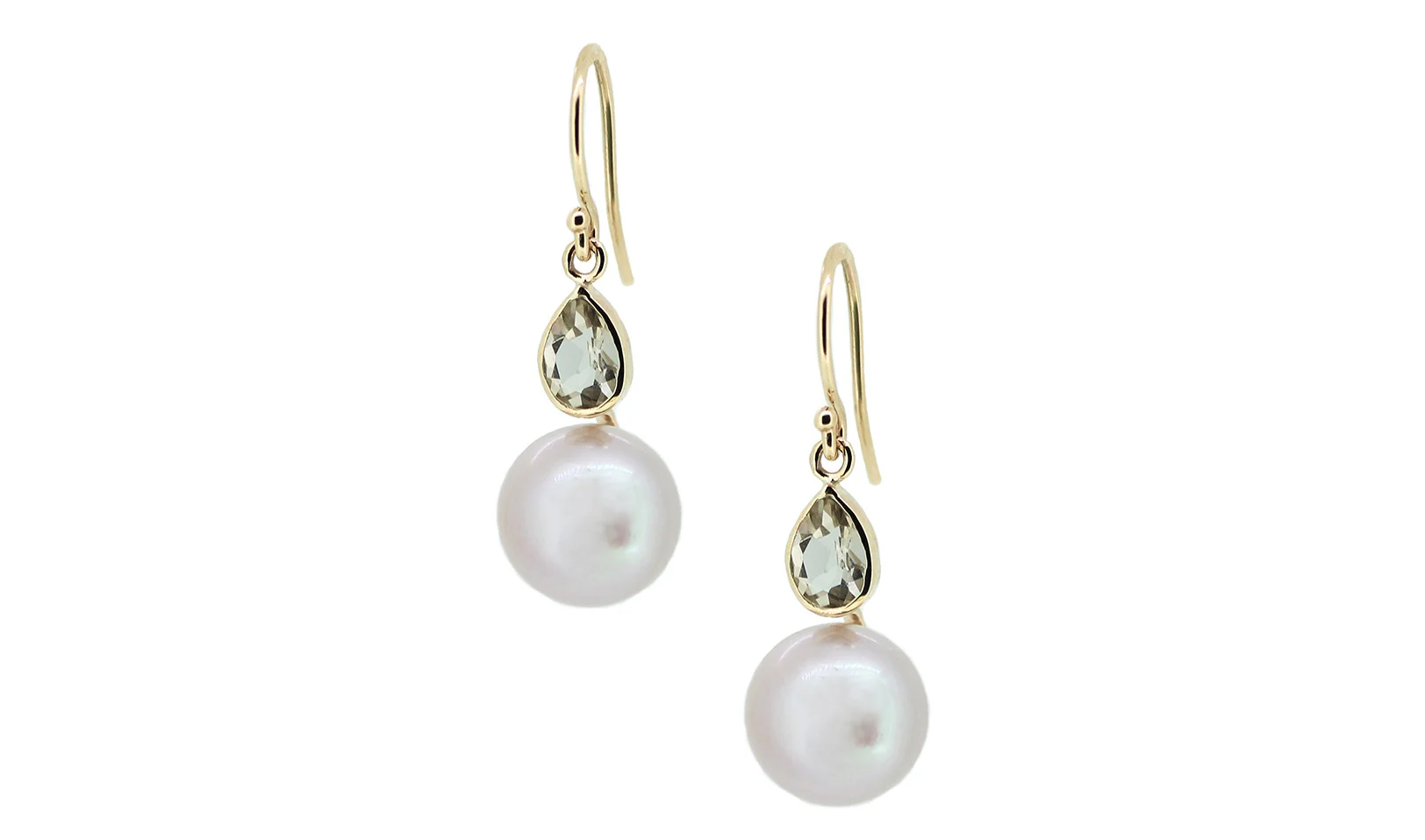 Freshwater Pearl & Peppermint Quartz Earrings