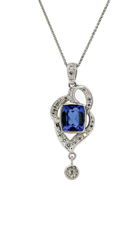 Tanzanite Diamond Necklace