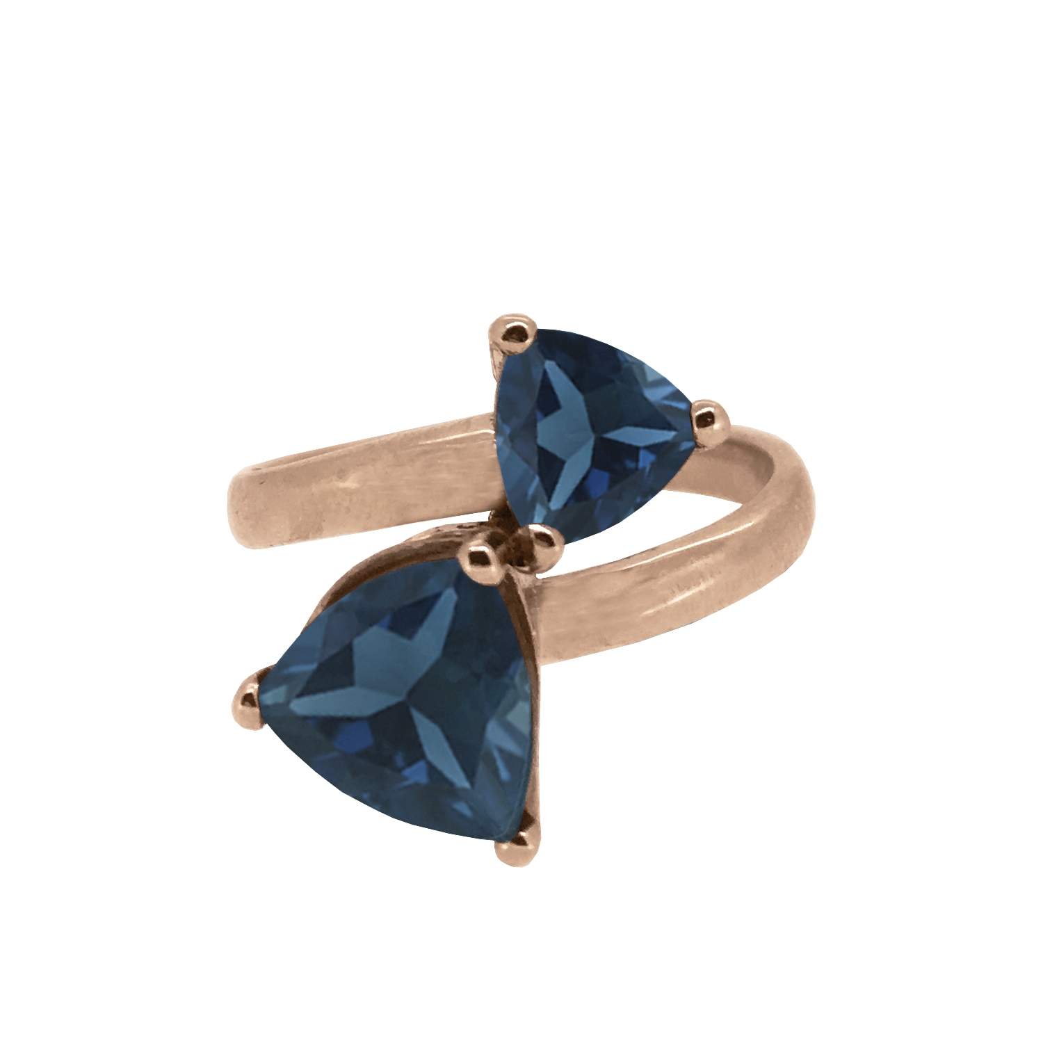 Twilight Collection Trilliant Cut Teal Topaz Ring 9ct Rose Gold copy.jpg